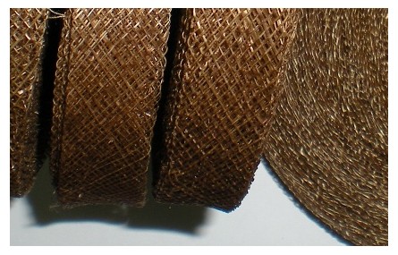 Cinta sinamay 2cms Marrón claro