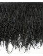Fleco 1 mt de Pluma Avestruz negro