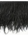 Fleco 1 mt de Pluma Avestruz negro