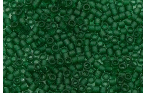 Bolsa de 8grs Delica 11/0 Matted Transp Dk.Green