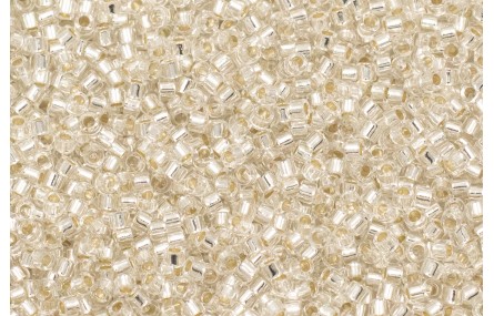 Bola de 8grs Delica BD Silver Lines Crustal