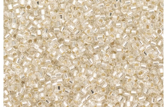 Bola de 8grs Delica BD Silver Lines Crustal