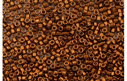 8grs Delica BD Nickle Plated Dyed Cooper