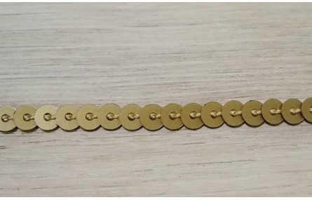 Tira de lentejuelas de 4mm Marrón Metalizado