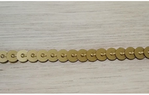 Tira de lentejuelas de 4mm Marrón Metalizado