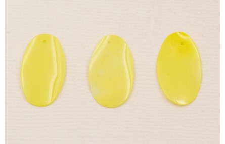 Lentejuela Ovalo 26*16mm Amarillo