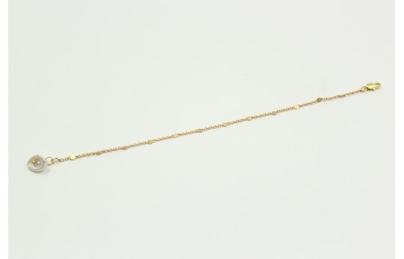 Pulsera sencilla de cadena con discos intercalados