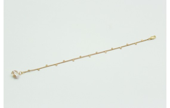 Pulsera sencilla de cadena con chapitas colgantes 