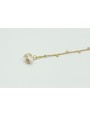 Pulsera sencilla de cadena con chapitas colgantes 