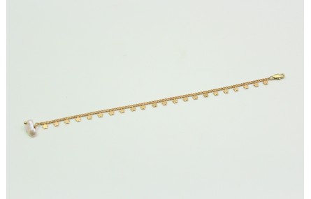Pulsera sencilla de cadena con estrellas colgantes
