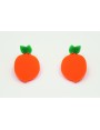 Pendientes con forma de naranja en metacrilato nar