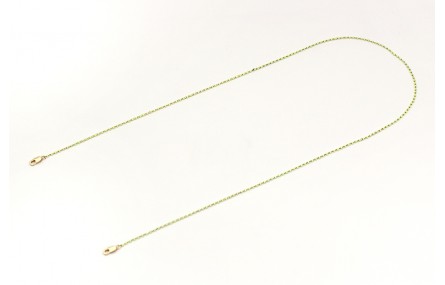 Cuelga mascarilla cadena con miyuki verde lima. La