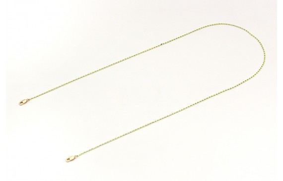 Cuelga mascarilla cadena con miyuki verde lima. La