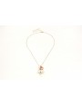 Collar largo con colgante de rayos y burruño de se