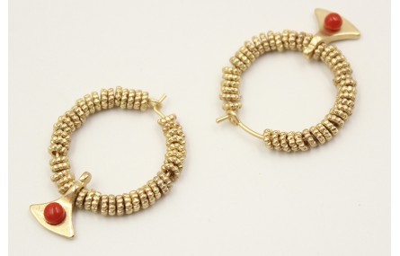 Pendientes relleno de ruedas estriadas y colgante