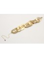 Pulsera eslabones irregulares en color oro brillo.