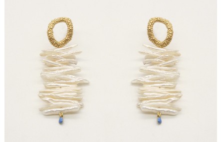 Pendientes con perno aro pata pulpo y listones per