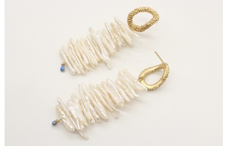 Pendientes con perno aro pata pulpo y listones per