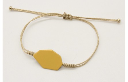 Pulsera nudo serpiente con pieza esmaltada color h