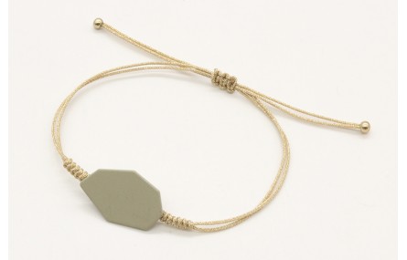 Pulsera nudo serpiente con pieza esmaltada color g