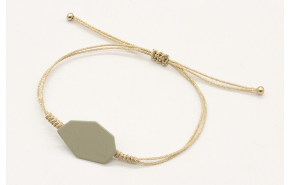 Pulsera nudo serpiente con pieza esmaltada color g