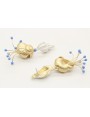 Pendinetes caracola esmaltada blanca con caracola 