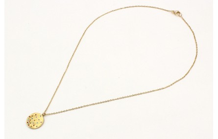 Collar con cadena de acero inoxidable y colgante b