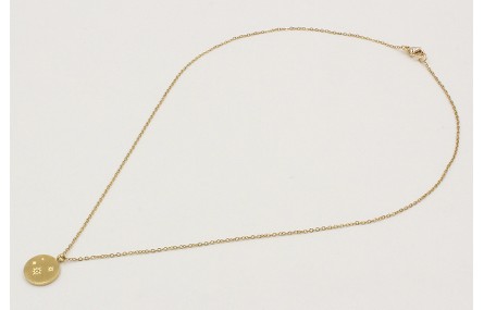 Collar con cadena de acero inoxidable y colgante p