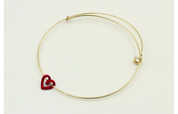 Pulsera acero inoxidable nudo corredizo con hueco 