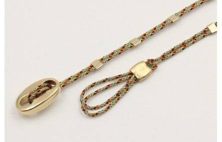 Pulseras micro driza colores azul,rosa y oro con t