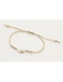 Pulsera macrame microdriza dorado con ojo turco do