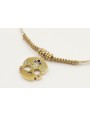 Pulsera hilo macarme oro palido con nudo macrame d