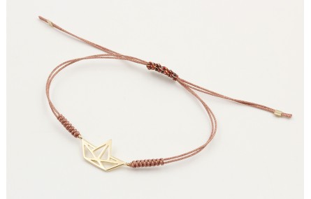 Pulsera hilo microdrusa oro rosa nudo serpiente co