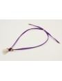 Collar seda color morada con colgante caracola bor