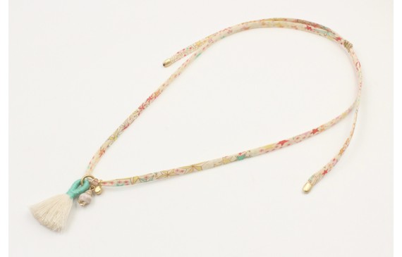 Collar lazo liberty estrellas con colgante caracol