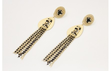 Pendinetes perno sol con aro de miyuki y brillos n