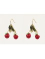 Pendientes perno sencillo con manzanas esmaltadas 