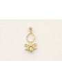 Single earrings colgante abeja. Largo 2cm.