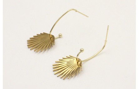 Pendientes acero inoxidable pendiente anzuelo con 