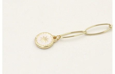 Pulsera cadena acero inoxidable eslabón grande ova