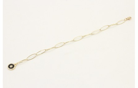 Pulsera cadena acero inoxidable eslabón grande ova