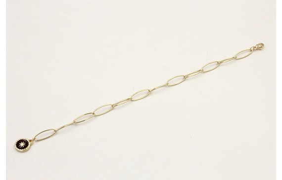 Pulsera cadena acero inoxidable eslabón grande ova