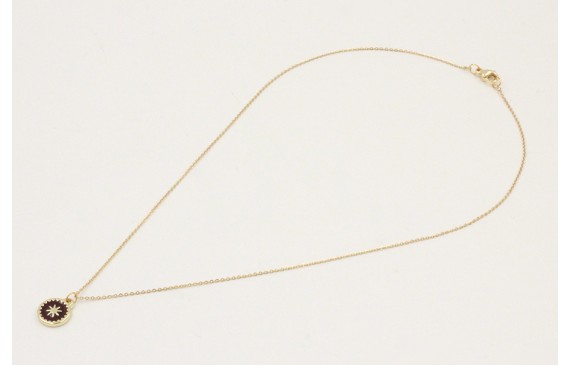 Solitario de acero inoxidable cadena eslabón peque