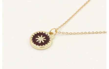 Solitario de acero inoxidable cadena eslabón peque