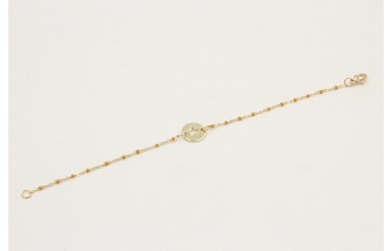 Pulsera cadena acero inoxidable micro esmlate most