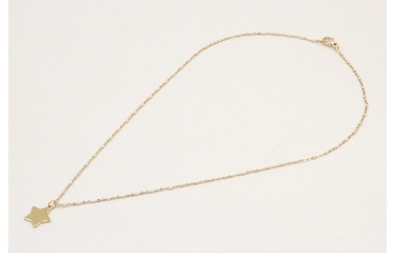 Solitario acero inoxidable cadena micro esmalte ro