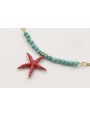 Pulsera cadena plana dorada mate regulable con tir