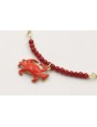 Pulsera cadena plana dorada mate regulable con tir
