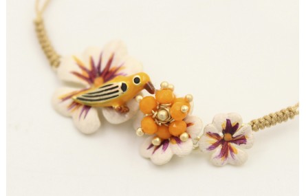 Pulsera hilo fino dorado con nudo serpiente, trio 