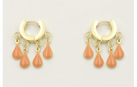 Pendientes acero inoxidable con cierre de arandela